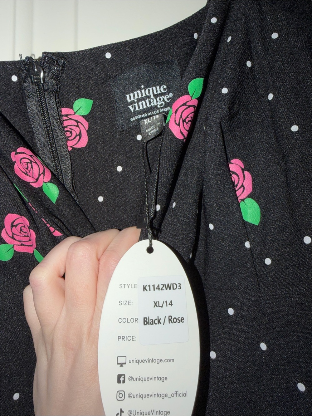 NWT Unique Vintage Midge Swing Dress - Picture 2 of 3